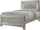 Elements International Platinum 4-Piece Youth Champagne Full Bedroom Set-1