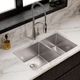Elkay Crosstown® Polished Satin 31-1/2" x 18-1/2" x 9" 60/40 Double Bowl Undermount Sink-2