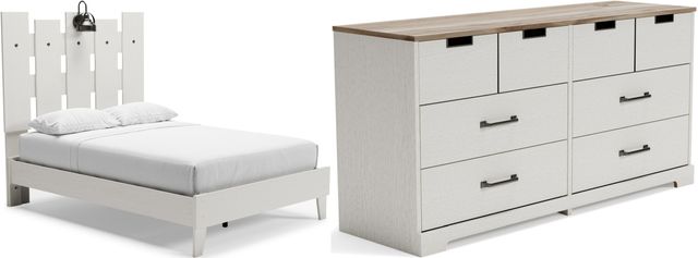Signature Design by Ashley® Vaibryn 2-Piece Two-Tone Full Panel Platform Bed Set-0