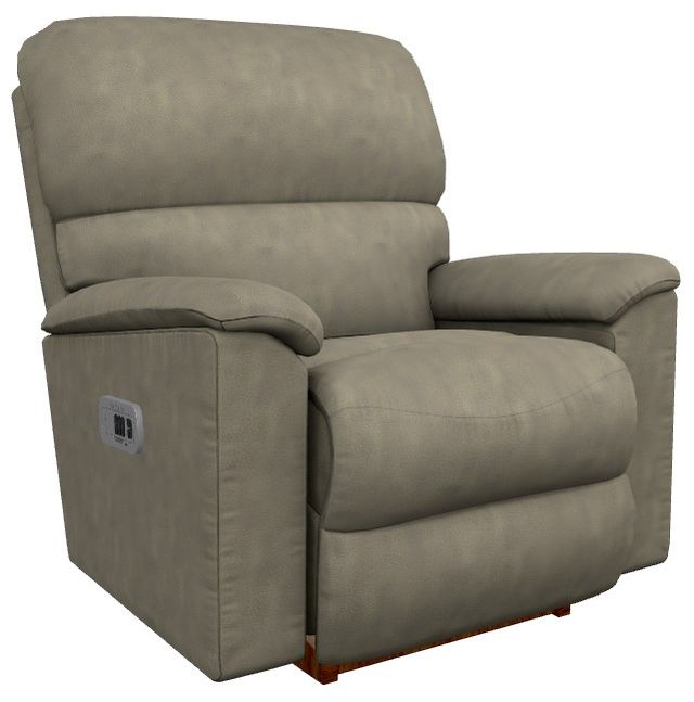 La-Z-Boy® Brooks Charcoal Power Rocking Recliner with Headrest-0
