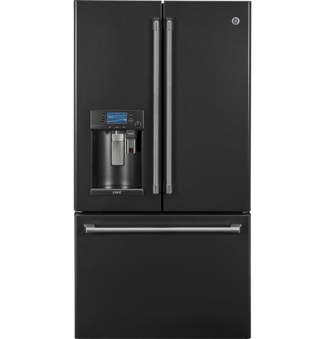 Café™ 22.2 Cu. Ft. Counter-Depth French-Door Refrigerator-Black Slate-0