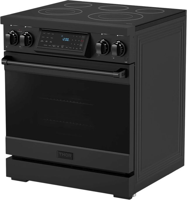 Thor Kitchen® Gordon Ramsay Series 30" Matte Black Pro Style Electric Range-2