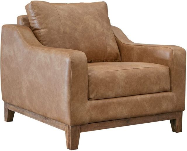 International Furniture Direct Olivio Cognac Arm Chair-3