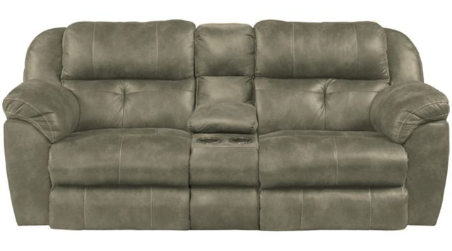 American Wholesale Furniture Ferrington Steel Power Dual Reclining Loveseat with Headrest-0