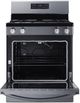 Summit® 30" Black FreeStanding Gas Range-1