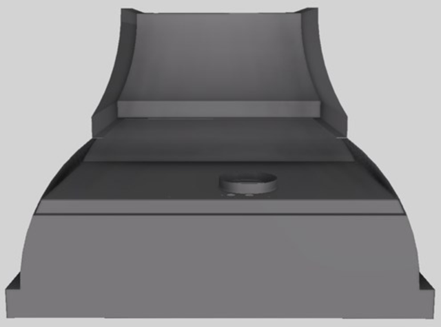 Vent-A-Hood® Designer Series 42" Gunsmoke Wall Mounted Range Hood-4