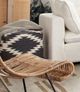 Diamond Sofa® Grey/White Accent Pouf-2