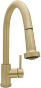 ZLINE Autograph Edition Monet Champagne Bronze Pull Down Single Handle Kitchen Faucet-0