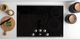 GE Profile™ Series 30" Black with Stainless Steel Electric Cooktop-2