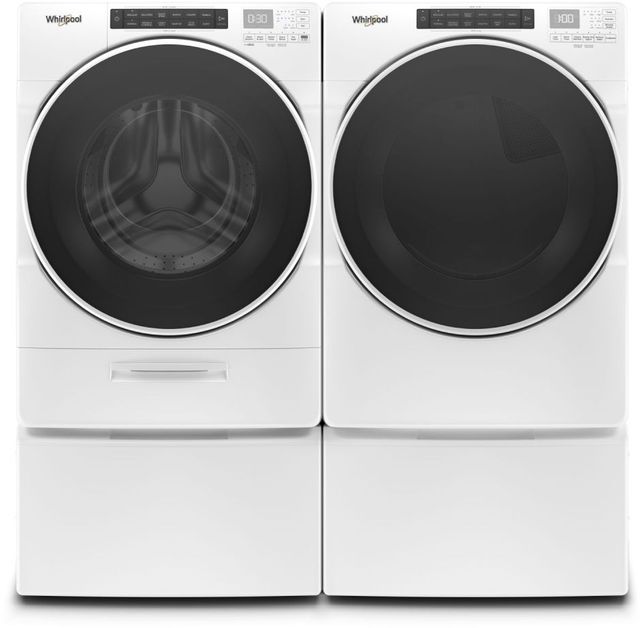 Whirlpool® White Front Load Washer & Gas Dryer Laundry Pair-5