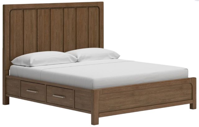 Signature Design by Ashley® Cabalynn Light Brown Queen Storage Panel Bed-1