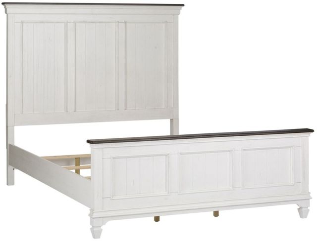Liberty Furniture Allyson Park Wirebrushed White Queen Panel Bed-0
