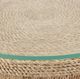 Currey & Company Limay Glass Insert Natural Rope Drinks Table-2