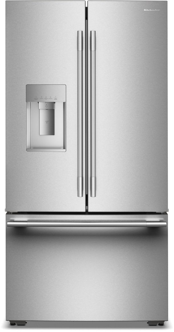 KitchenAid® 36" 23.9 Cu. Ft. PrintShield™ Stainless Steel Counter Depth French Door Refrigerator with External Water Dispenser-0