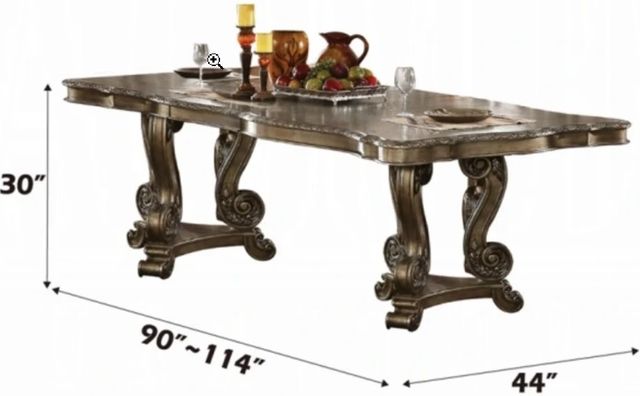 ACME Furniture Ragenardus Vintage Oak Dining Table-2