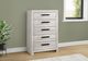 Monarch Specialties Inc. Grey Reclaimed 5-Drawer Chest-1
