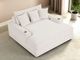 Furniture of America® Veyrier White Arm Chaise-2