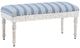 Powell® Sally Denim/White Small Seashell Bench-0