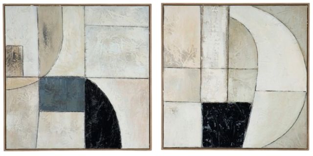 Signature Design by Ashley® Bexlen 2-Piece Tan/Taupe/Black Wall Art Set-2