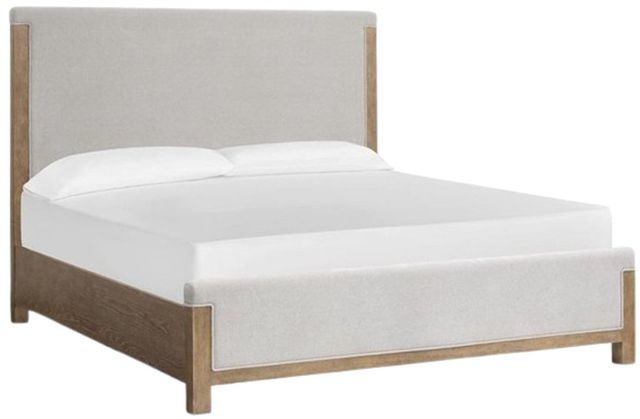 Magnussen Home® Plum Creek Elite Dove/Sierra Brown California King Upholstered Panel Bed-0