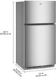 Whirlpool® 33" 21.3 Cu. Ft. Fingerprint Resistant Stainless Steel Top Freezer Refrigerator with Total Coverage Cooling-5