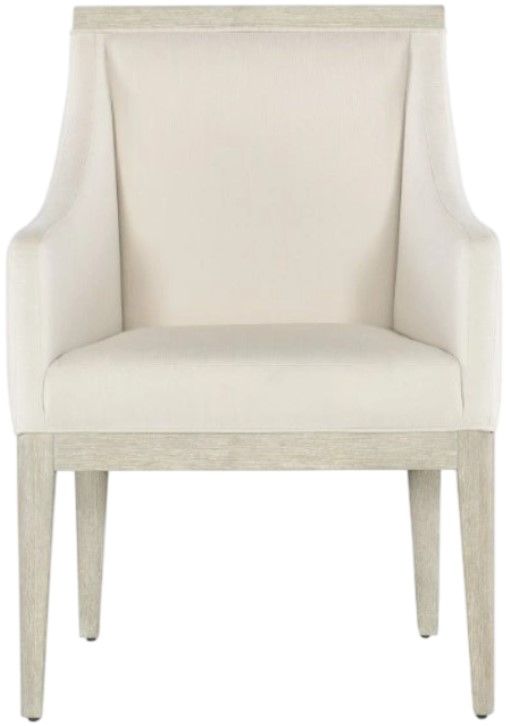 Hooker® Furniture Modern Mood Cottony Cotton/Diamond Upholstered Dining Arm Chair-2