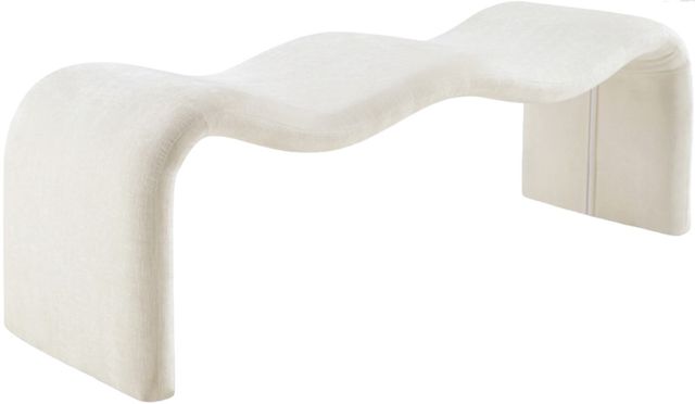 Meridian Furniture Willow Cream Bench-0