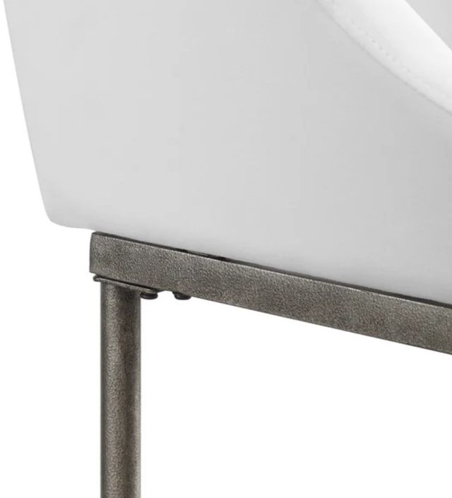 HH2 Home Dillon Silver/White Counter Stool-4