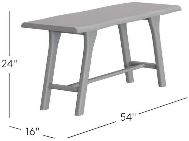 Jofran Inc. Sedona Natural Live Edge Counter Bench-2