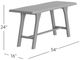 Jofran Inc. Sedona Natural Live Edge Counter Bench-2