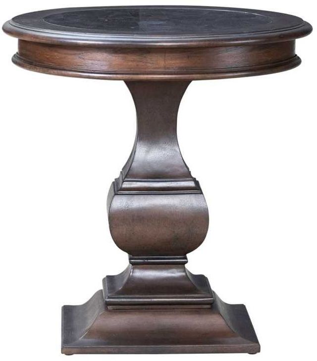 Liberty Furniture Provence Park Chateau Brown Round End Table-2
