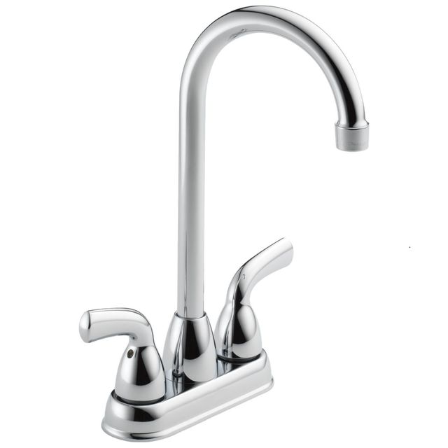 Delta Foundations® Chrome Two Handle Bar / Prep Faucet -0