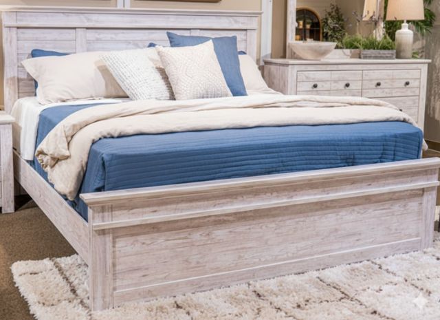 Signature Design by Ashley® Makidern Whitewash Twin Panel Bed-1