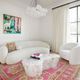 TOV Furniture Slab White 59" Concrete Indoor/Outdoor Coffee Table-1