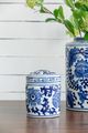 A & B Home Blue/White Decorative Tea Caddy-5