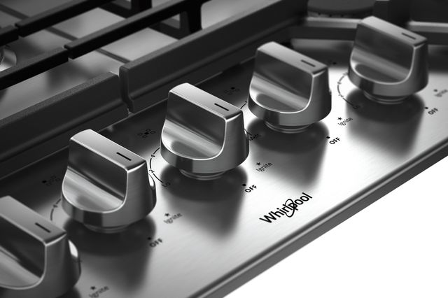 Whirlpool® 30" Stainless Steel Gas Cooktop-3