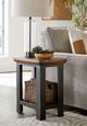 aspenhome® Mesa Antique Black Chairside Table-1