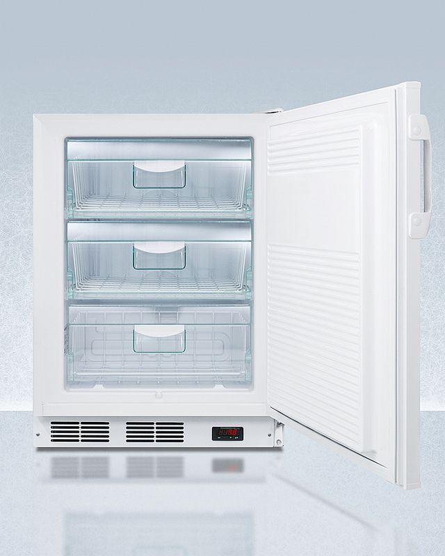 Accucold® 24" 3.5 Cu. Ft. White Built In All-Freezer-3