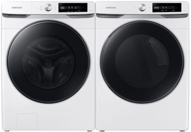 Samsung White Front Load Laundry Pair-0