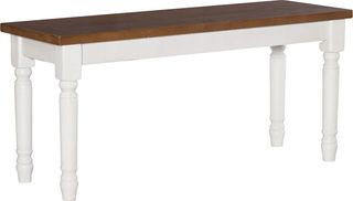 Powell® Willow Honey Brown/Vanilla White Bench