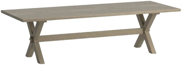 Bassett® Furniture Customizable BenchMade Crossbuck 108" Oak Dining Table-0