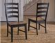 A-America® Stormy Ridge Dining Chicory/Slate Black Ladderback Dining Side Chair-2