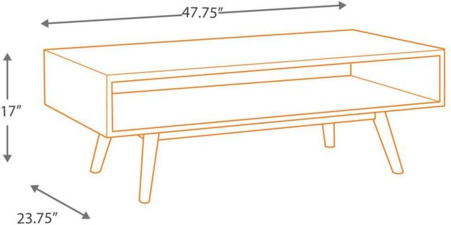 Signature Design by Ashley® Kisper Dark Brown Coffee Table-1