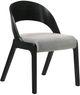 Armen Living Polly 2-Piece Black/Gray Dining Side Chair Set-2