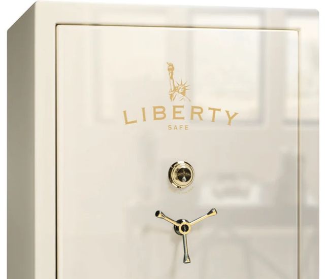Liberty Safe Colonial Extreme White Gloss Brass 50 Mechanical Gun Safe-1