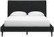 Signature Design by Ashley® Cadmori Black Queen Upholstered Panel Bed-1