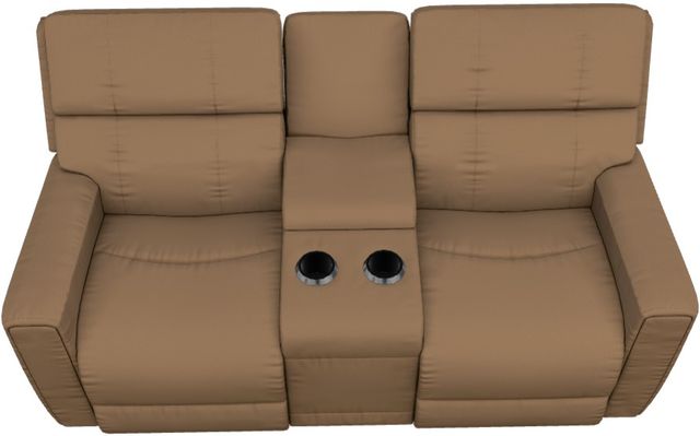 La-Z-Boy® Apollo Camel Manual Reclining Loveseat with Console-4