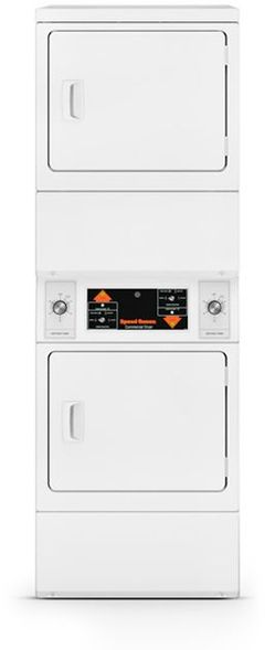 Speed Queen® Commercial 14.0 Cu. Ft. White Stacked Dryer