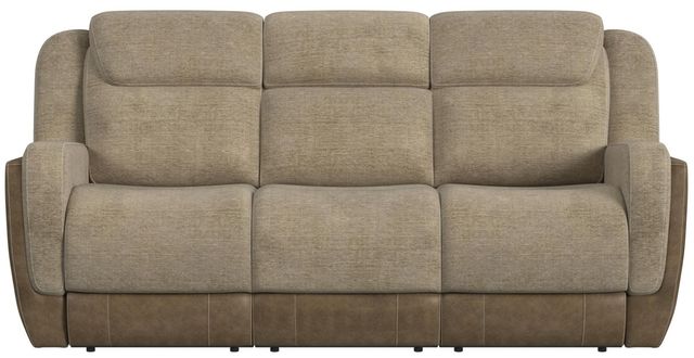 Elements International Hornet Rancho Beige Manual Reclining Sofa-3