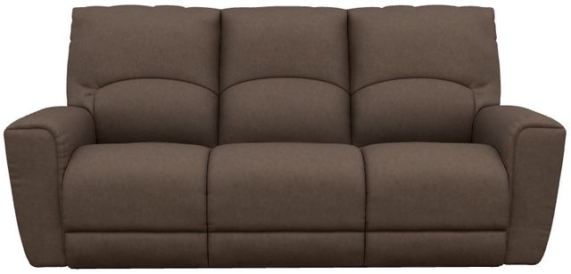 La-Z-Boy® Cassian Mocha Power Reclining Sofa with Headrest and Lumbar-1